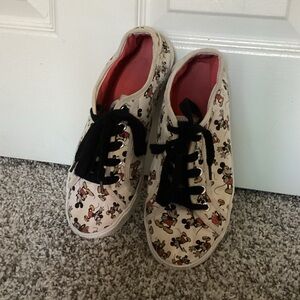 Disney Mickey Mouse Women's Sneakers - Black and Cream